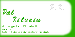 pal kilvein business card